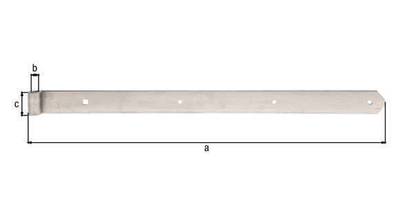 Alberts® Ladenband 600x40 mm ⌀13 mm Edelstahl