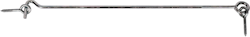 Alberts® Sturmhaken, mit Öse, galvanisch verzinkt dickschichtpassiviert, zum Einschrauben, 400x⌀6 mm 209230