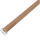 Vorschaubild Alberts® Viertelkreisprofil, PVC geschäumt, Eiche, dunkel, LxBxH 2600x15x15 mm 433932
