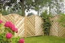 Vorschaubild T&J MAXI DIAGONAL KRONE Lamellenzaun 180 x 180/160 cm