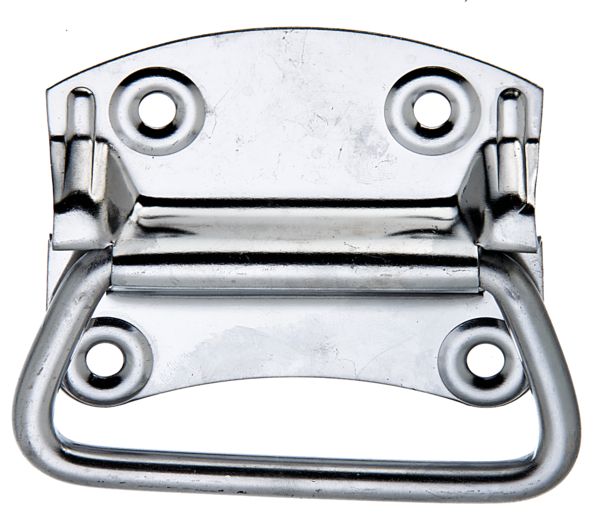Alberts® Kistengriff Edelstahl Platte BxH 92x80 mm Tiefe 12 mm 