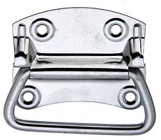 Alberts® Kistengriff Edelstahl Platte BxH 92x80 mm Tiefe 12 mm 
