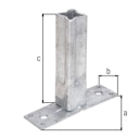 Vorschaubild Alberts® Handlaufstütze für Universalpfosten feuerverzinkt Breite 104 mm Tiefe 30 mm 