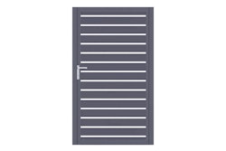 dz VIDUAL Swing Einzeltor Line 100 x 20 mm Rechteckprofil Distanz 18 mm 