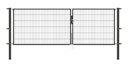 Vorschaubild Alberts® Doppeltor Flexo,fvz.anthr.Kst.b.RAL 7016,lichte BxH3500x1200,PF80x80/1900mm 648633