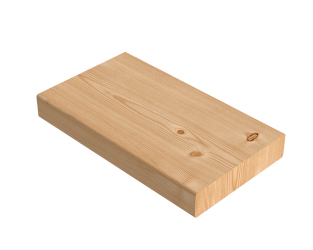 Handmuster OSMO Terrassendiele kana. Lärche 27 x 143 mm gebürste/glatt