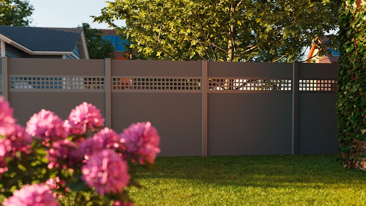 dz Alu Steckzaunelement VIDUAL Snap 140 für Dekorelement & Pfosten 72/72 mm