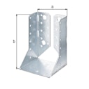 Vorschaubild Alberts® Balkenschuh Typ B verz. 80x120x2,0 mm