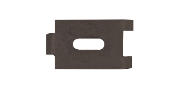 Alberts® Befestigungslasche für Doppelstab-Gittermatten, feuerverzinkt, anthr. RAL 7016 673413