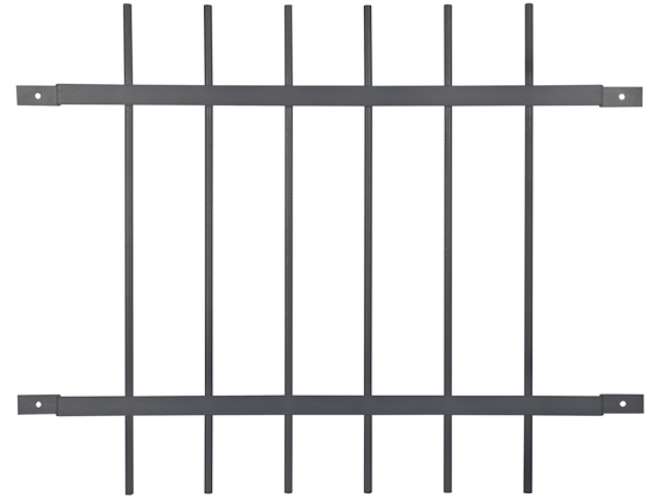 Alberts® Fenstergitter Friedberg für Außenwand feuerverzinkt B x H: 940 x 740 mm 