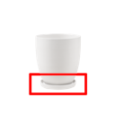 Vorschaubild Wikholm form Design Untersetzer Creme weiß ⌀ 19/23/28,5 cm