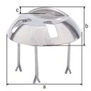 Vorschaubild Alberts® Auflaufstütze Aluguss mit Langlöchern Durchmesser 205 mm Höhe 65 mm 