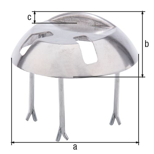 Alberts® Auflaufstütze Aluguss mit Langlöchern Durchmesser 205 mm Höhe 65 mm 