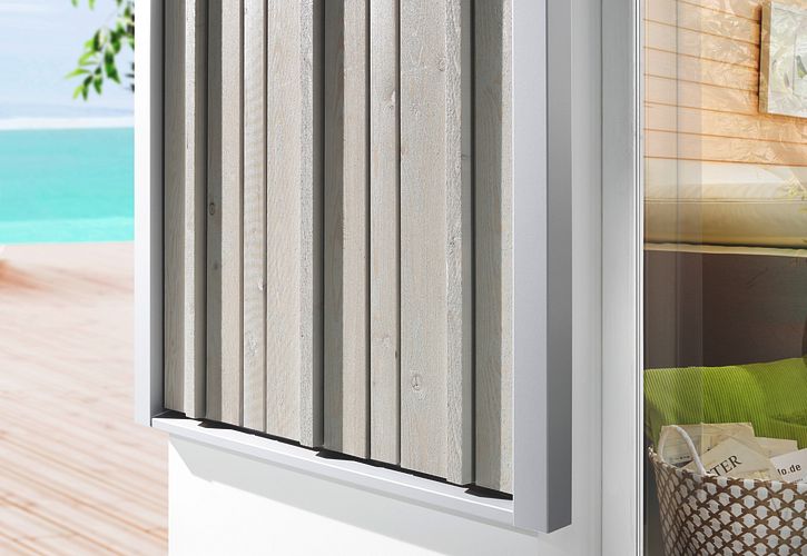 OSMO VERTO BLACK STRIPE Fassadenprofil Nordische Fichte riffelgesägt Patina 905 21 x 121 mm, VE 4 Stk.