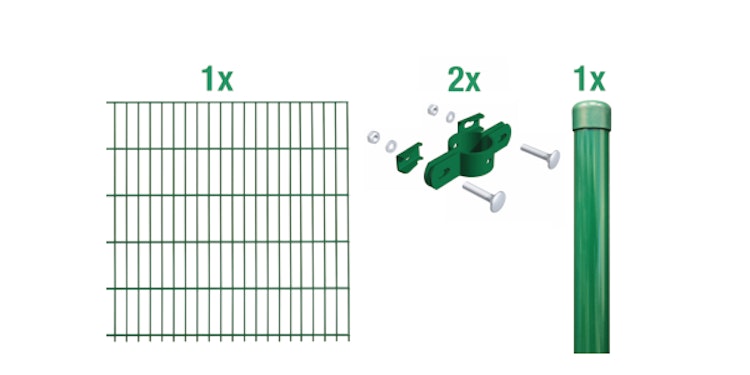 Alberts® Einstab-Gittermatte Garden Anbausest 2m