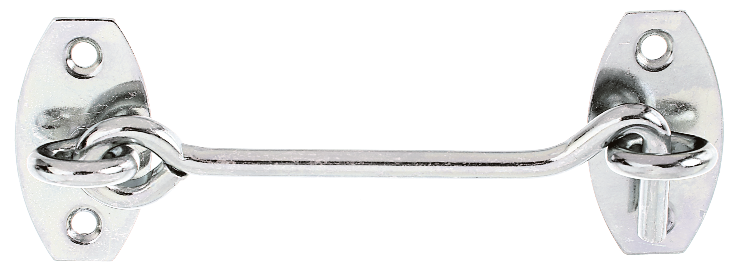 Alberts® Sturmhaken, auf Platte, galv. verzinkt dickschichtpassiviert,,z.Einschrauben,Haken ⌀5,2 mm,Karte à 1 St 903848