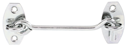 Alberts® Sturmhaken, auf Platte, galv. verzinkt dickschichtpassiviert,,z.Einschrauben,Haken ⌀5,2 mm,Karte à 1 St 903848