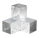 Vorschaubild T&J QUATRO-Steckverbinder Ecke zweifach, für 9 x 9 cm 20 x 20 x 20 cm