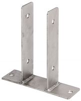 Alberts® Edelstahl U-Pfostenträger 200x60x4mm zum Aufschrauben für verschiedene Pfostenstärken