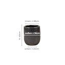Vorschaubild Vosteen Design Blumentopf / Pflanzgefäß Terrakotta schwarz ø 36 cm x H 40 cm
