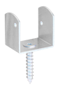Vorschaubild Alberts® Flechtzaunhalter U-Form galvanisch verzinkt dickschichtpassiviert Gesamthöhe 83 mm Breite 38 mm 