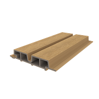 Handmuster-NewTechWood Fassadenverkleidung Castellation Pro 65 - Red Cedar