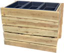 Vorschaubild T&J HERLEV-Hochbeet B 104 x T 64 x H 80 cm