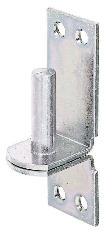 Alberts® Kloben auf Platte, galvanisch verzinkt dickschichtpassiviert, Dorn ⌀16 mm,Abstand 13 mm,Platte HxB115x40 mm 311261