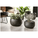 Vorschaubild Vosteen Design Blumentopf /  Pflanzgefäß Terrakotta schwarz ø 30 cm x H 18 cm, 37 cm x H 22 cm