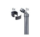 Vorschaubild Alberts® Zauneck-Set f. Schweißgitter, anth.-met. kstb.,zE,f.Höhe 810 mm 602284