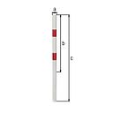 Vorschaubild Alberts® Absperrpf. Standard SK weiß, mit zwei roten Ringen, z.Einb., Pf.⌀60 mm 782405