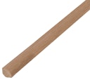 Vorschaubild Alberts® Viertelkreisprofil, PVC geschäumt, Eiche, dunkel, LxBxH 2600x15x15 mm 433932