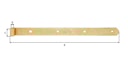 Vorschaubild Alberts® Ladenband 400x30 mm ⌀10 mm gelbvz.