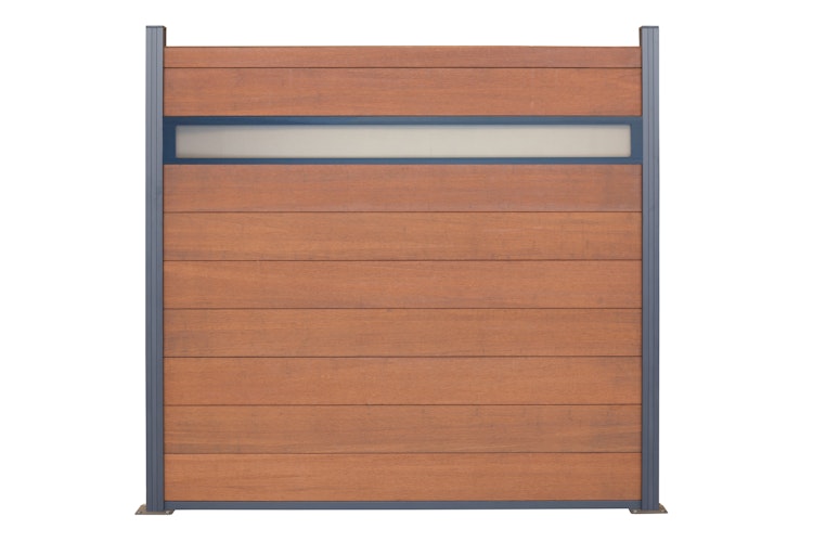 aMbooo Zaunsystem Acapulco Bambus Fenster Element für Acapulco, 1950 x 20 mm, Alu