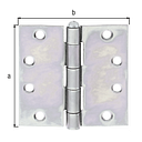 Vorschaubild Alberts® Scharnier, sendzimirverzinkt, LxB 100x102 mm 349042