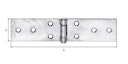 Vorschaubild Alberts® Tischband Edelstahl 32x141 mm