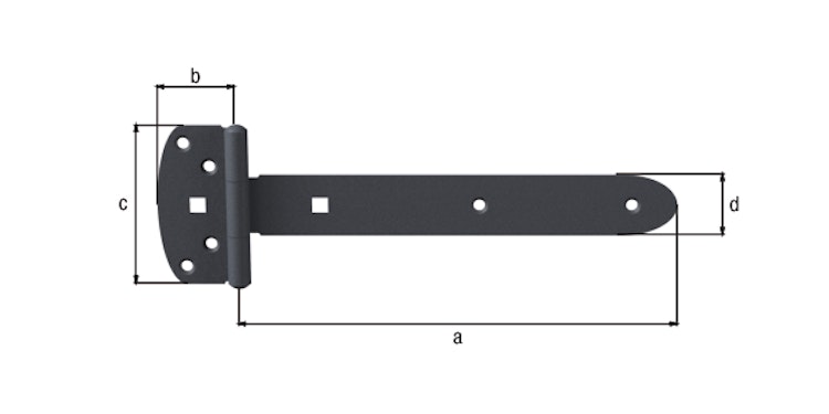 Alberts® Kreuzgehänge Ovado verz.,graphitgrau beschichtet Länge 242 mm 