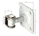 Vorschaubild Alberts® Torband m.Platte,z.Aufschrauben,verstellb.um20mm,z.Anschweißen,Gew.M20