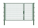 Vorschaubild Alberts® Doppeltor Flexo,fvz.grün Kst.b.RAL 6005,li.BxH1000+2000x1800,PF80x80/2500mm 646660