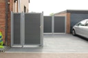 Vorschaubild TraumGarten Design WPC Alu Rahmen Silber 1800 x 1800 mm