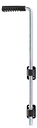 Vorschaubild Alberts® Bodenschieber,verzinkt,Griff schwarz,Gesamthöhe 600 mm,Abstand Bolzen-Tor 40 mm 207069