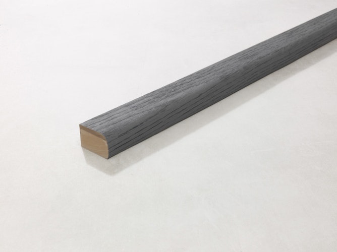  Millboard® Abschlussprofil  Bullnose rund flexibell ENHANCED GRAIN Brushed Basalt 2400 mm x 50 x 32 mm