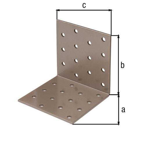 Alberts DURAVIS® Lochplattenwinkel 80x80x80mm