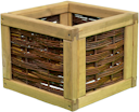 Vorschaubild T&J ALICIA Blumenkasten Weide B 40 x T 40 x H 32 cm -Auslaufartikel