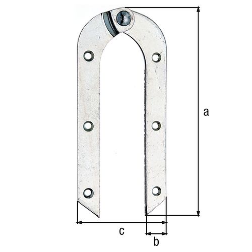 Alberts® Leiterband  HxB 200x21 mm Gesamtbreite 88 mm