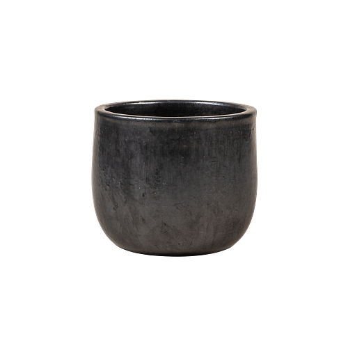 Vosteen Design Blumentopf / Pflanzgefäß Terrakotta schwarz ø 37 cm x H 30 cm
