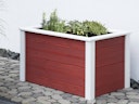 Vorschaubild BM TYP 523 Hochbeet 106 x 65 x 60 cm, Schwedenrot/Weiß