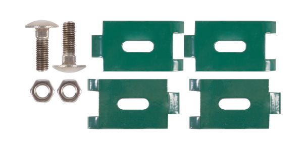 Alberts® Eckverbinder zur Verbindung zweier Doppelstab-Gittermatten,feuerv.,grün RAL 6005 673284