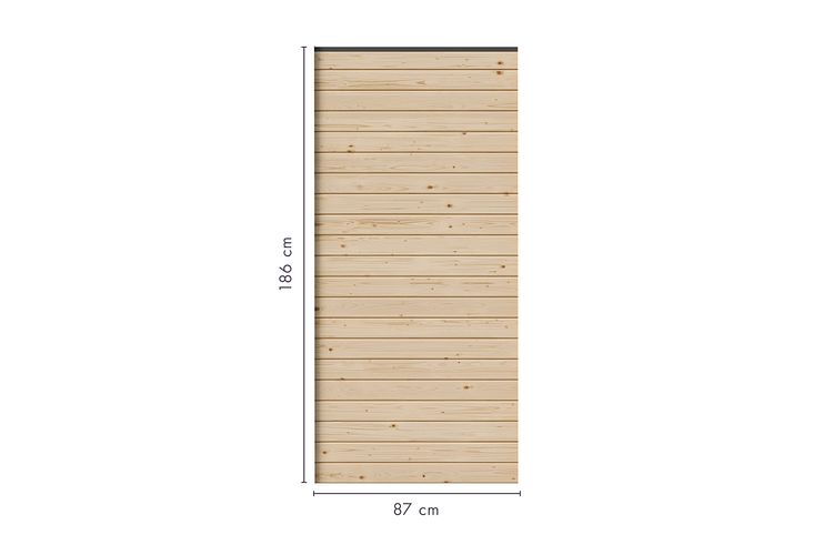 Karibu Sichtschutzzaun Blickdicht 900 x 1860 mm 
