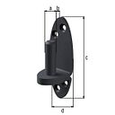 Vorschaubild Alberts® Kloben Ovado verz.,graphitgrau beschichtet Dorn ⌀13 mm 